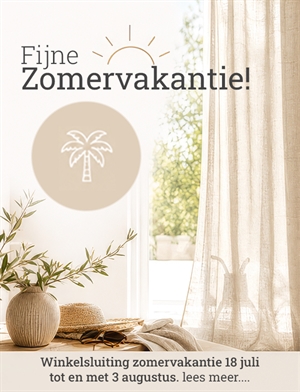 Winkelsluiting vakantie zomer 2026